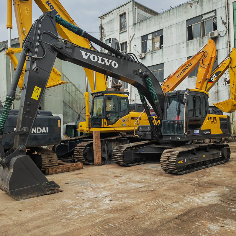 21 টন ব্যবহৃত ভলভো Diggers দ্বিতীয় হাত ভলভো 210 Excavator 1.1m3 বালতি ক্ষমতা
