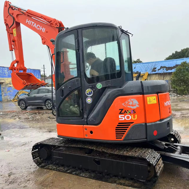 উচ্চ খনন ক্ষমতা ব্যবহৃত Hitachi zx50u/দ্বিতীয় হাতের মিনি ক্রলার খননকারী Hitachi zx50 u