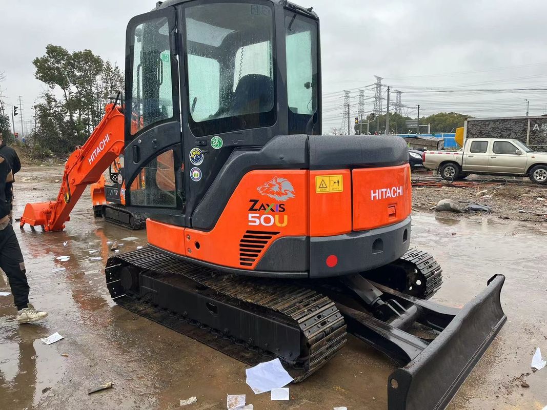 উচ্চ খনন ক্ষমতা ব্যবহৃত Hitachi zx50u/দ্বিতীয় হাতের মিনি ক্রলার খননকারী Hitachi zx50 u