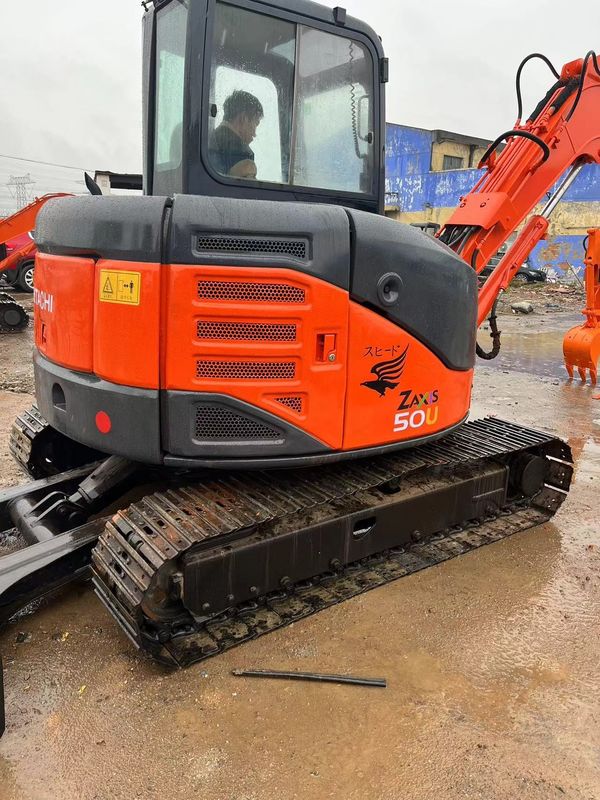 উচ্চ খনন ক্ষমতা ব্যবহৃত Hitachi zx50u/দ্বিতীয় হাতের মিনি ক্রলার খননকারী Hitachi zx50 u