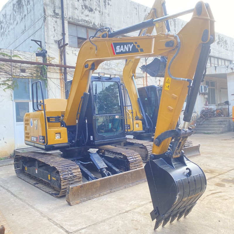 চীন মূল ব্যবহৃত সানি এক্সক্যাভেটর 75c SY75C-10 SY75C-8 SY75C-9 মিনি এক্সক্যাভেটর 8 টন