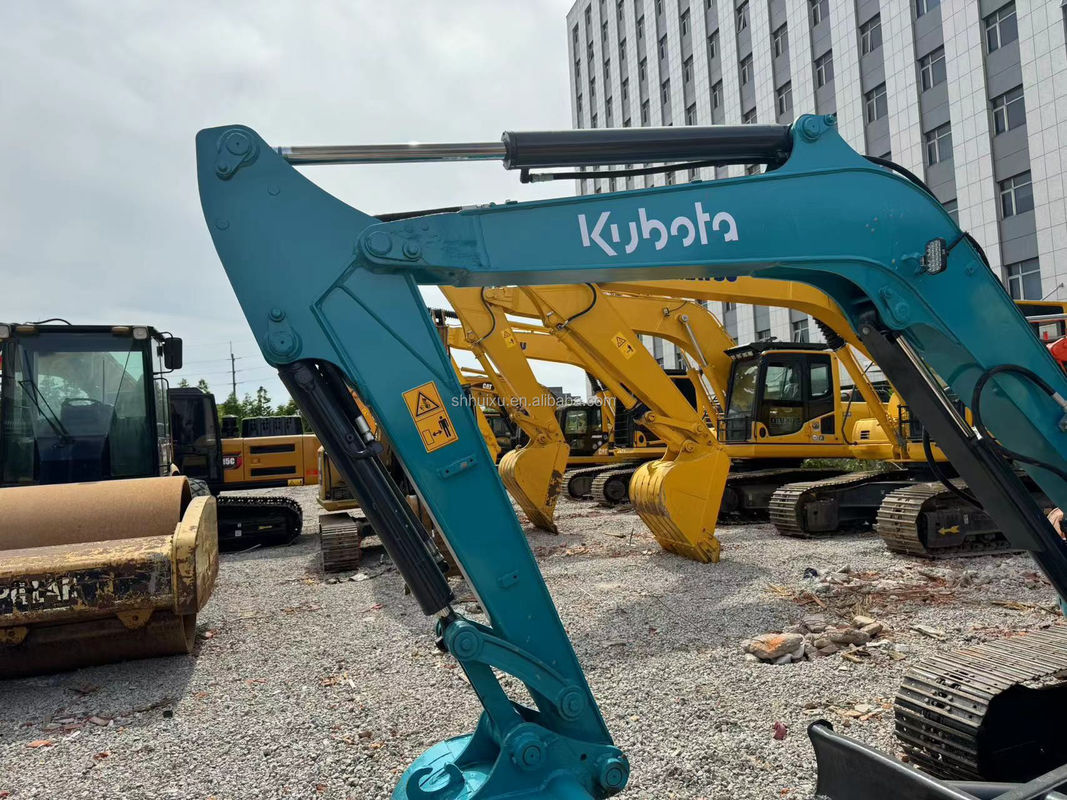 5.5 টন মিনি ইউসড এক্সক্যাভেটর Kubota Kx155 অরিজিনাল জাপান ক্রলার ডিগার