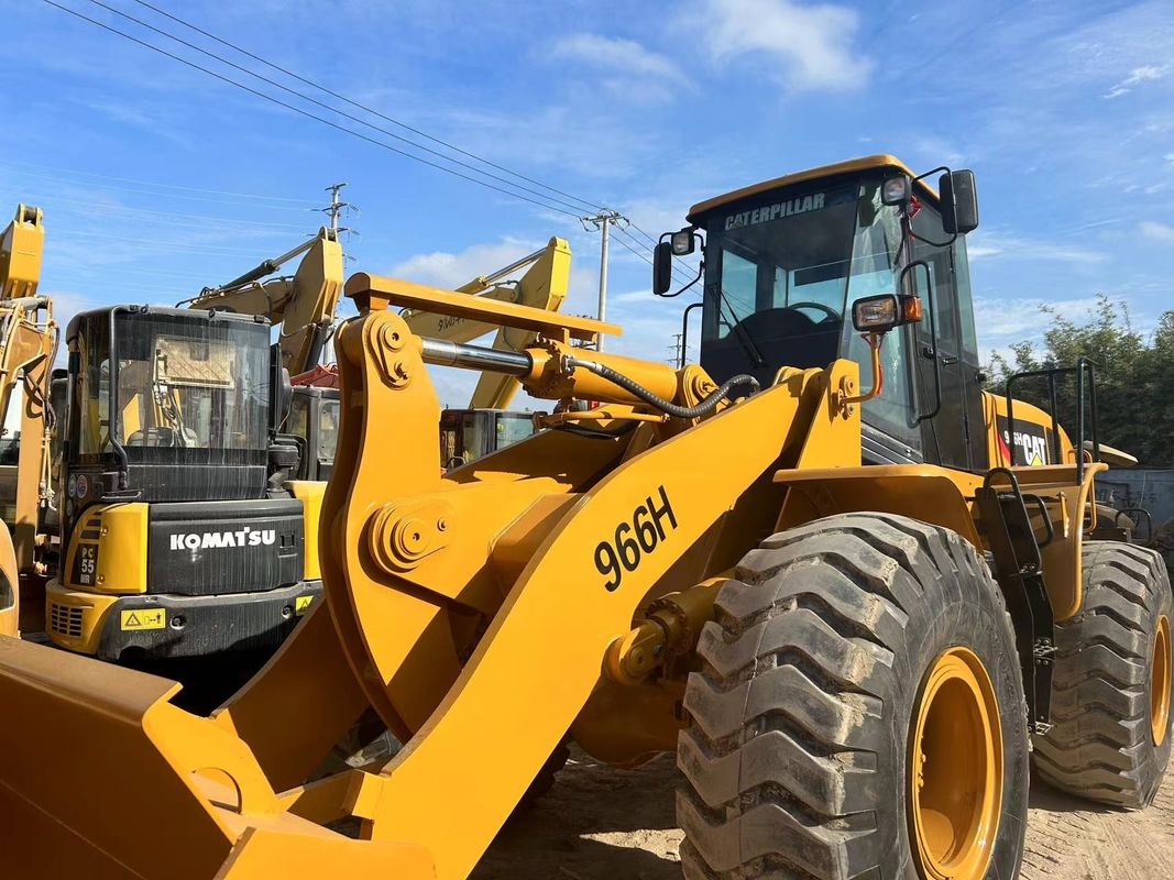 6 টন ব্যবহৃত লোডার CAT966H ব্যবহৃত ঘুঘু 966 চাকা লোডার ব্যবহৃত excavator ট্র্যাক্টর