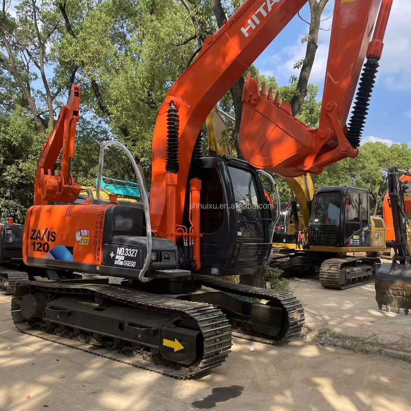 12000 কেজি Zx120 ব্যবহৃত হিটাচি এক্সক্যাভেটর সেকেন্ড হ্যান্ড সঙ্গে মূল পেইন্ট 0.51m3