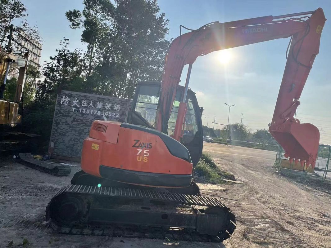 7.1 টন ব্যবহারকৃত অরিজিনাল হিটাচি Zx70 Zx75 মিনি এক্সক্যাভেটর 0.33m3