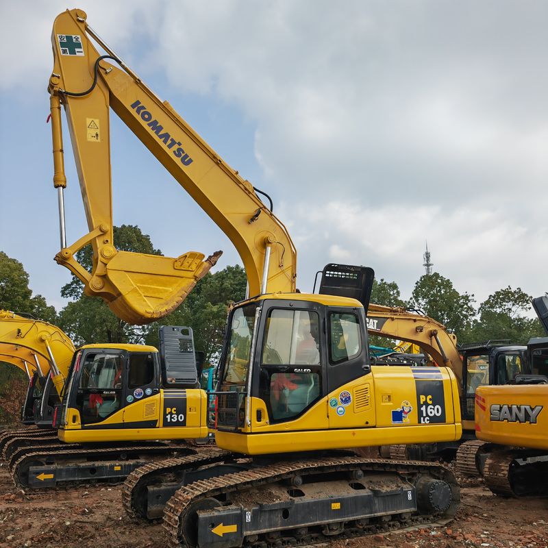 ব্যবহৃত ক্রলার খননকারী Komatsu pc160 নির্মাণ খনির জন্য সেরা বিক্রয় মূল্য সিই / ইপিএ সার্টিফিকেট স্টক সঙ্গে