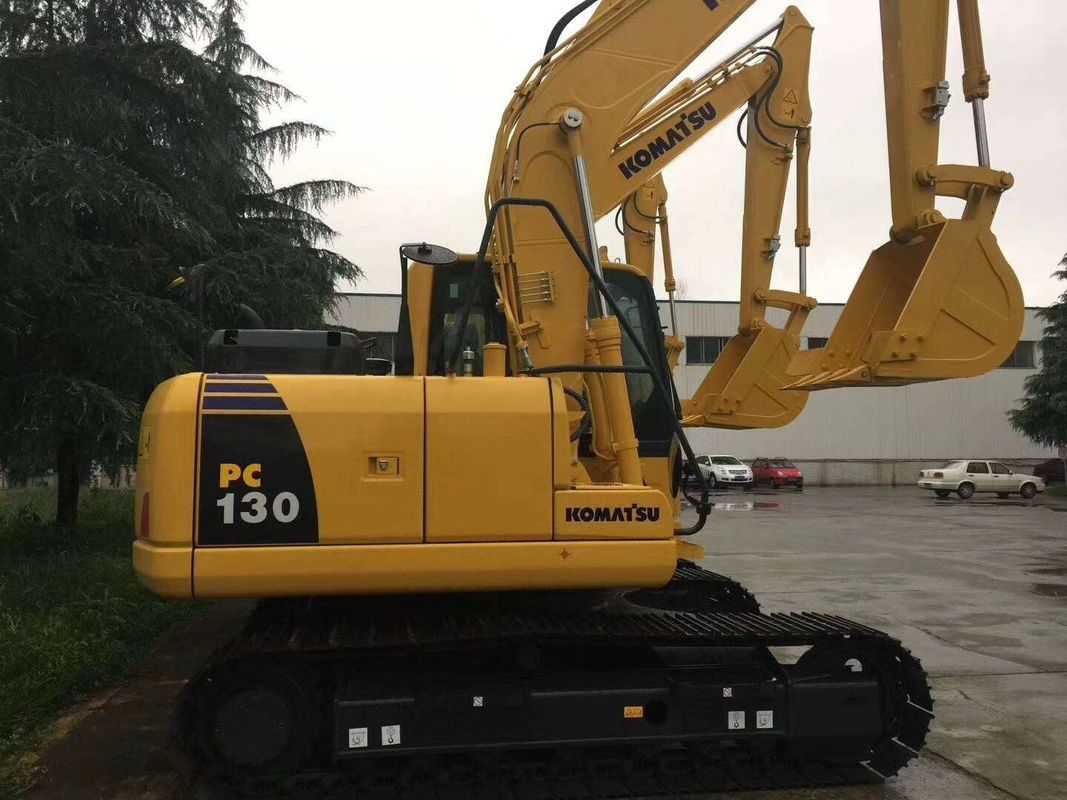 উচ্চ শক্তির ইঞ্জিন ব্যবহৃত KOMATSU PC130 বিক্রয় / সেকেন্ড হ্যান্ড মাঝারি আকারের খননকারী KOMATSU PC130