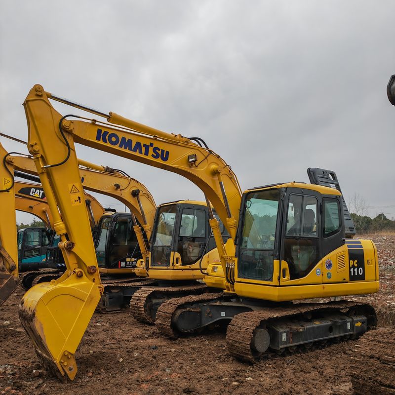 মূল রঙ ব্যবহৃত Komatsu pc110/হাইড্রোলিক ক্রলার খননকারী ব্যবহৃত Komatsu pc110 বিক্রয়ের জন্য