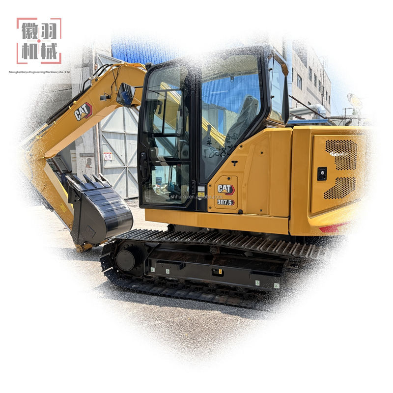 ব্যবহৃত Caterpillar 307.5 2023 সালে উত্পাদিত হয়েছিল মিনি ব্যবহৃত খননকারী মিনি কার্গার্ডর নির্মাণ যন্ত্রপাতি