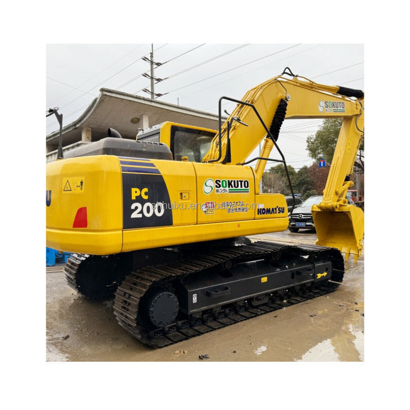 20 টন মূল রঙ ব্যবহৃত খননকারী ব্যবহৃত Komatsu PC200 নির্মাণ খননকারী