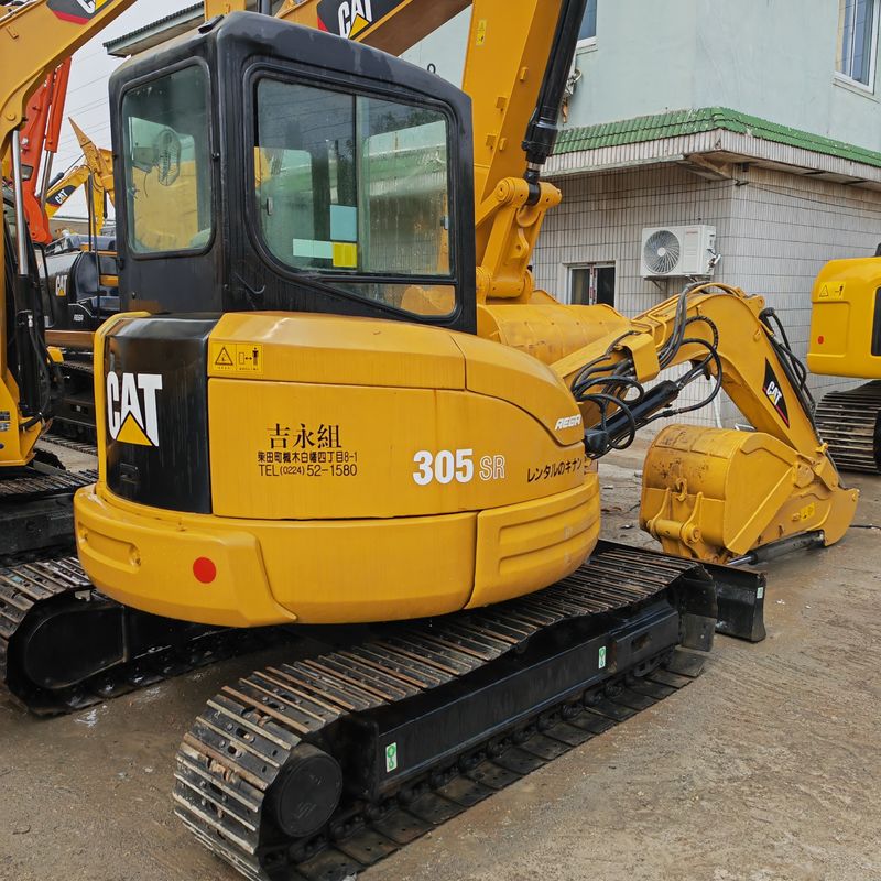 ব্যবহৃত CAT খননকারী CAT 305.5SR ক্রলার খননকারী / ব্যবহৃত ইঞ্জিনিয়ারিং নির্মাণ যন্ত্রপাতি CAT305SR 5T খননকারী