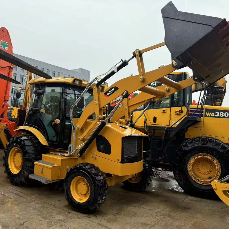 ব্যবহৃত ব্যাকহো লোডার Caterpillar CAT420F ব্যাকহো লোডার cat 420f/ সেকেন্ড হ্যান্ড জাপান ব্যাকহো ইঞ্জিন ভাল অবস্থায়