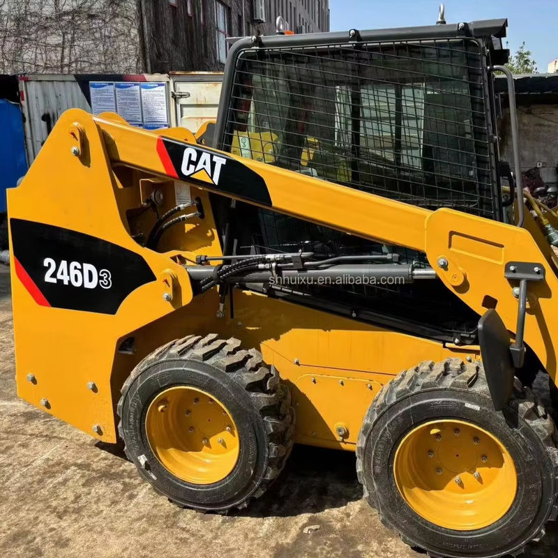 Caterpillar 246D স্কিড স্টিয়ার ব্যবহৃত Cat 246C স্কিড স্টিয়ার লোডার সেকেন্ড হ্যান্ড Cat Loader মেশিন