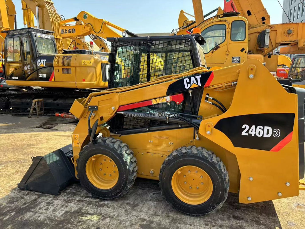 Caterpillar 246D স্কিড স্টিয়ার ব্যবহৃত Cat 246C স্কিড স্টিয়ার লোডার সেকেন্ড হ্যান্ড Cat Loader মেশিন