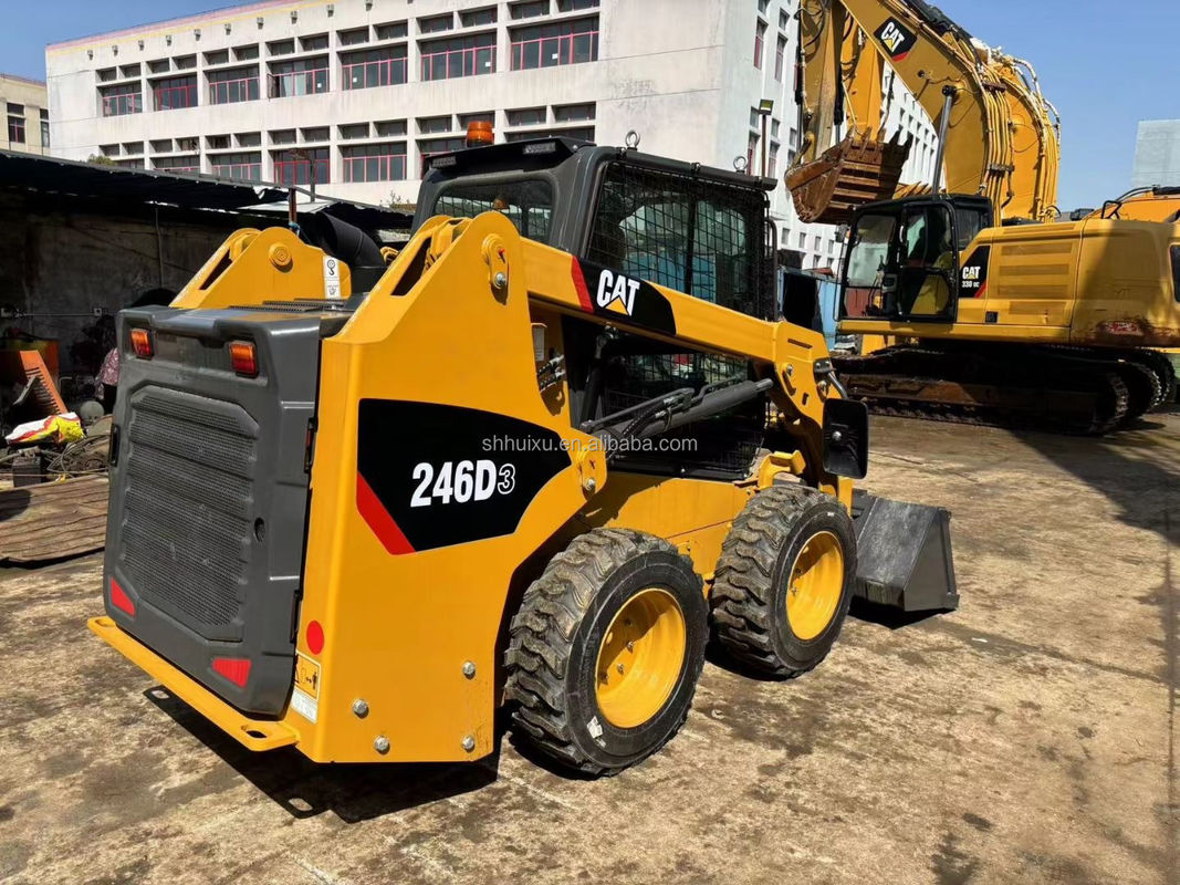Caterpillar 246D স্কিড স্টিয়ার ব্যবহৃত Cat 246C স্কিড স্টিয়ার লোডার সেকেন্ড হ্যান্ড Cat Loader মেশিন