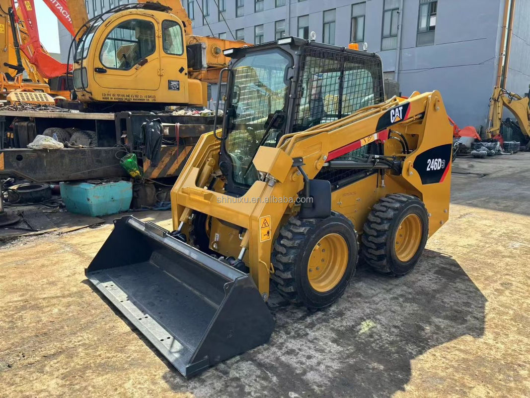Caterpillar 246D স্কিড স্টিয়ার ব্যবহৃত Cat 246C স্কিড স্টিয়ার লোডার সেকেন্ড হ্যান্ড Cat Loader মেশিন