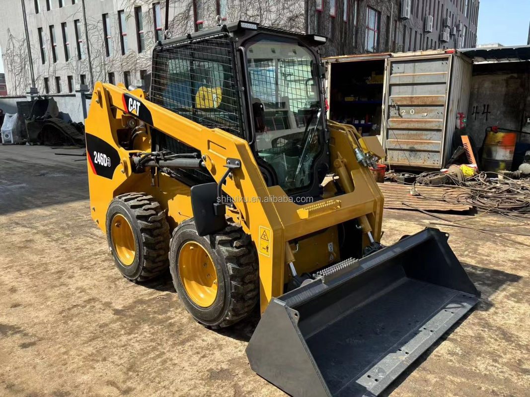 Caterpillar 246D স্কিড স্টিয়ার ব্যবহৃত Cat 246C স্কিড স্টিয়ার লোডার সেকেন্ড হ্যান্ড Cat Loader মেশিন
