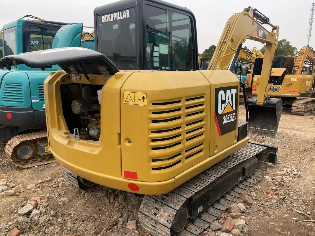 5.5 টন ব্যবহৃত খননকারী MINI CARALER CAT305.5E স্টক সেকেন্ড হ্যান্ড CAT305.5E বিক্রয়ের জন্য