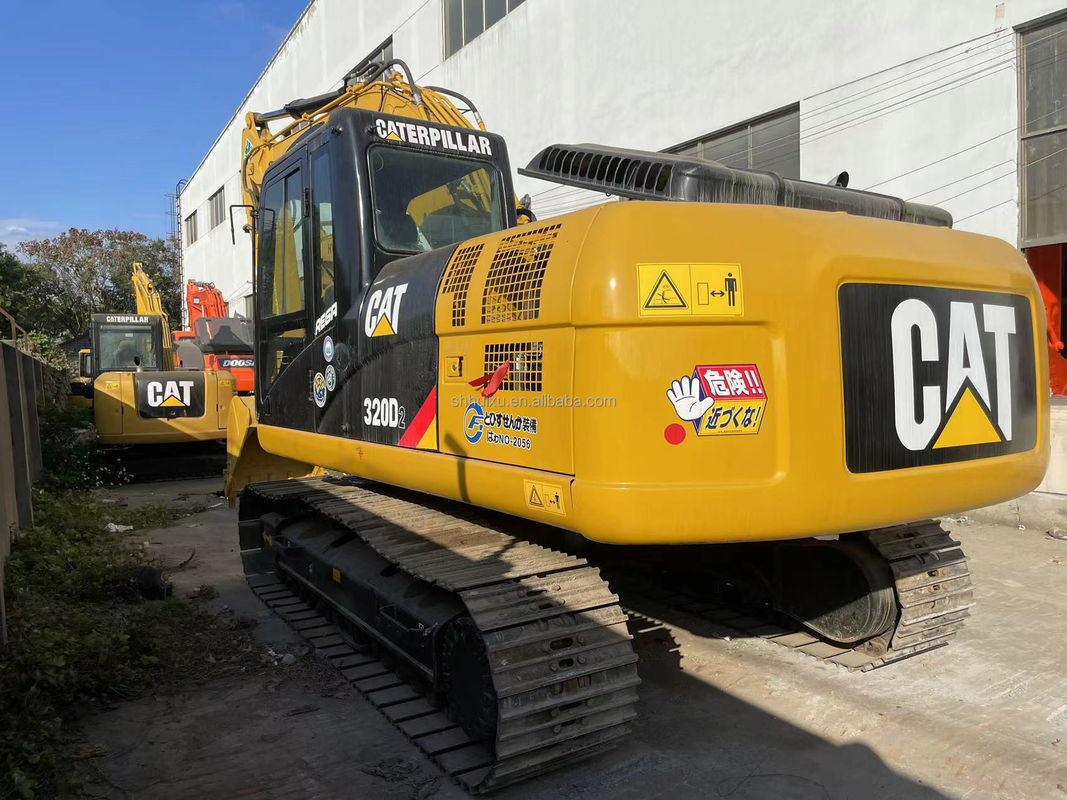 হলুদ রঙের মূল Cat320d ব্যবহৃত খননকারী Cat320d সস্তা দামে বিক্রির জন্য