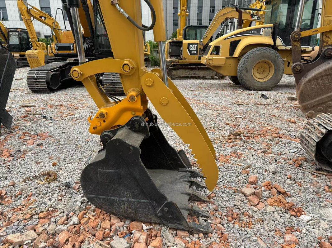 হলুদ রঙ উচ্চ ইঞ্জিন শক্তি ব্যবহৃত cat308e excavator ব্যবহৃত cat সেকেন্ড হ্যান্ড cat308e