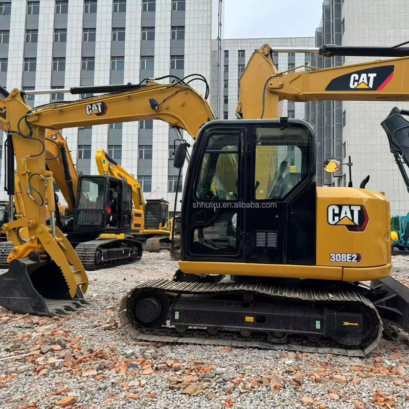 হলুদ রঙ উচ্চ খনন ক্ষমতা ব্যবহৃত cat308e/দ্বিতীয় হাত খননকারী cat308e বিক্রয়