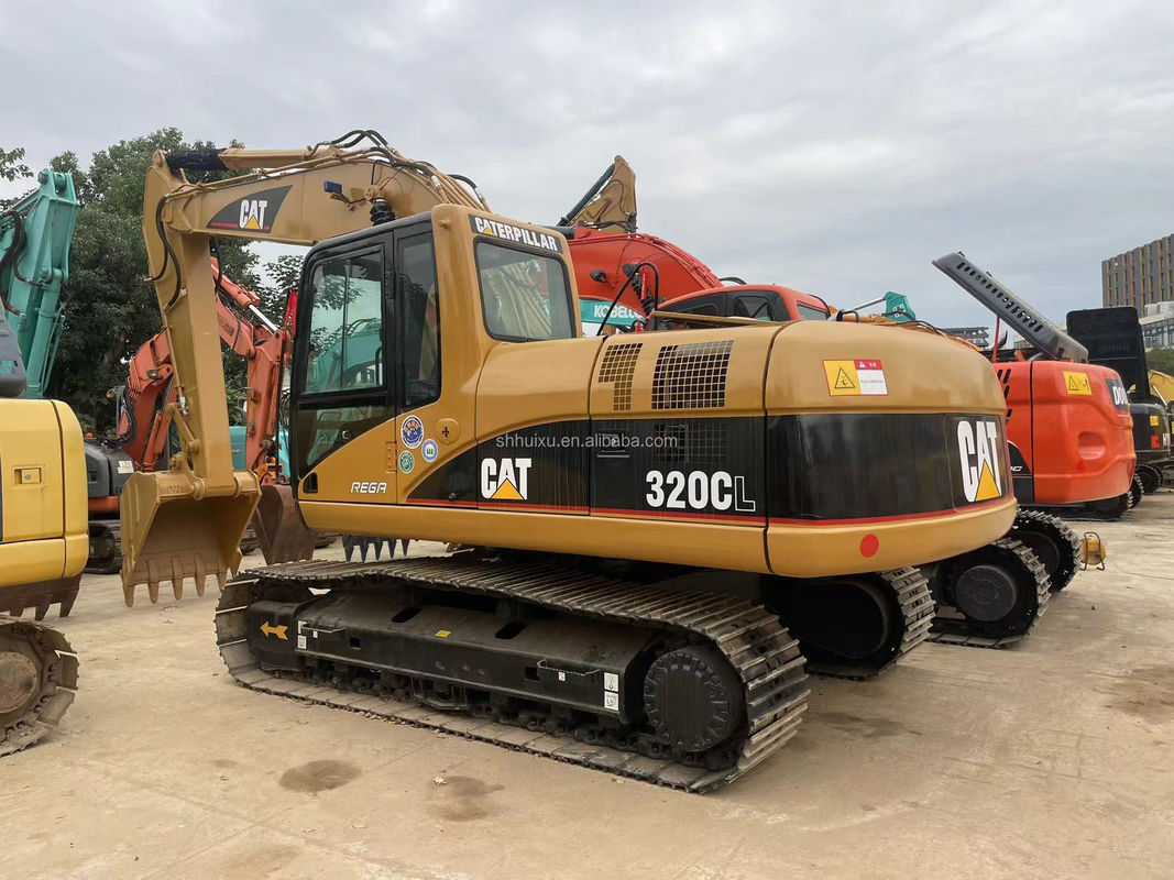 CAT320GC ব্যবহৃত বিড়াল খননকারী মূল ভাল অবস্থা 20.5 টন ক্রলার সরানো