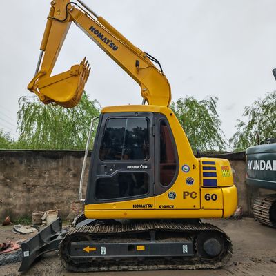 হাই পাওয়ার ইঞ্জিন ব্যবহৃত KOMATSU PC60/ORIGINAL COLOR ব্যবহৃত KOMATSU PC60 বিক্রয়ের জন্য